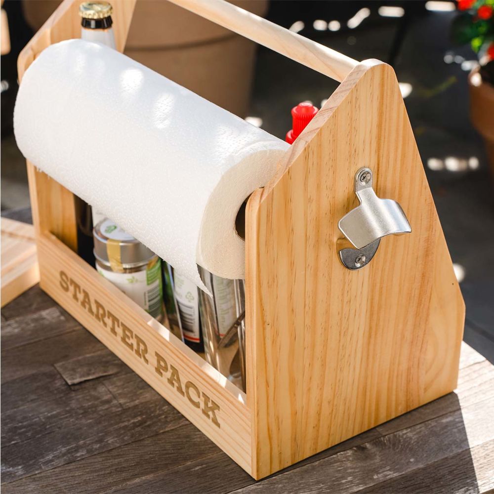 Personalisierbarer Grill Caddy mit Text