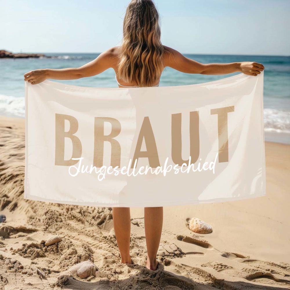 Personalisierbares Handtuch mit Text