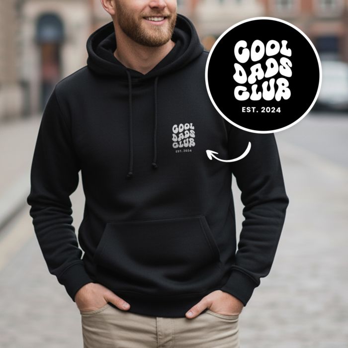 Personalisierbarer Kapuzenpullover Cool Moms & Dads Club