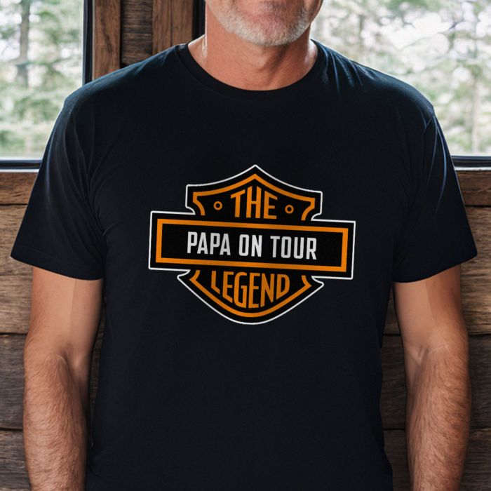 Personalisierbares Motorrad T-Shirt mit Name